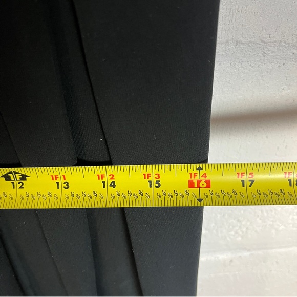 Oleg Cassini Black Tie Silk Asymmetrical Gown Size 6 Vintage Formal Maxi Dress - Picture 10 of 10